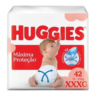 Huggies Fralda Descartável Máxima Proteção XXXL - 42 Un em Oferta na Shopee
