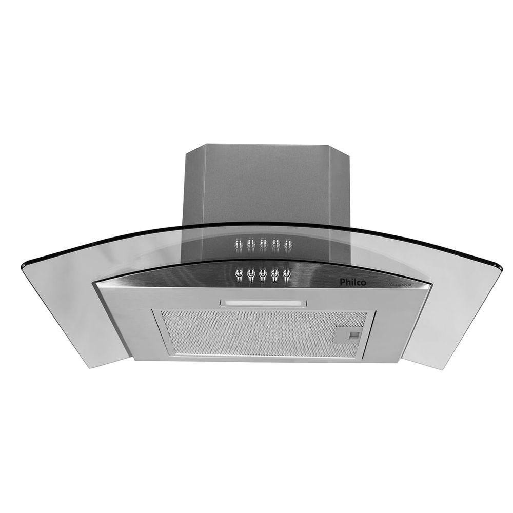 Coifa Philco PCO60G Glass Depurador & Exaustor  Inox 110V