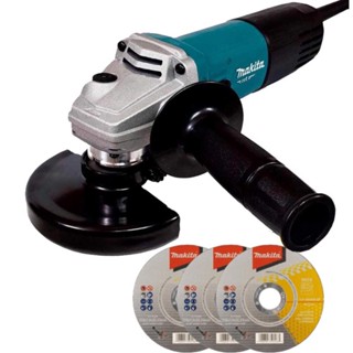 Esmerilhadeira Angular 4.1/2 POL 850W M9510B MAKITA MT + Kit Discos em Oferta na Shopee