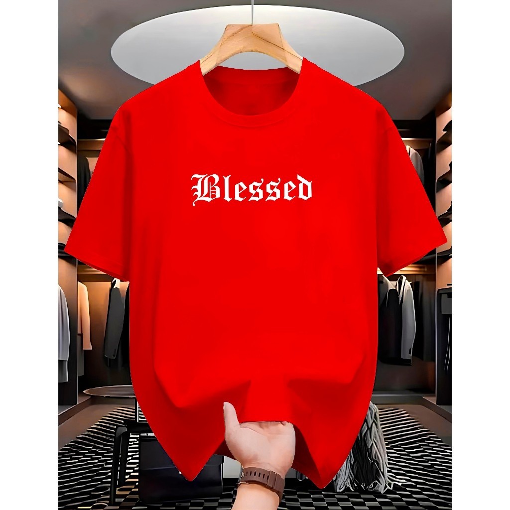 Camiseta Masculina e Feminina Streetwear  100% Algodão Fio 30.1 Estampada Blessed Angels Promoção