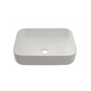 Cuba de Apoio Slim Retangular Sem Válvula para Banheiro Louça Cerâmica 50,5x39,5cm Fluorita Pingoo - Branco em Oferta na Shopee