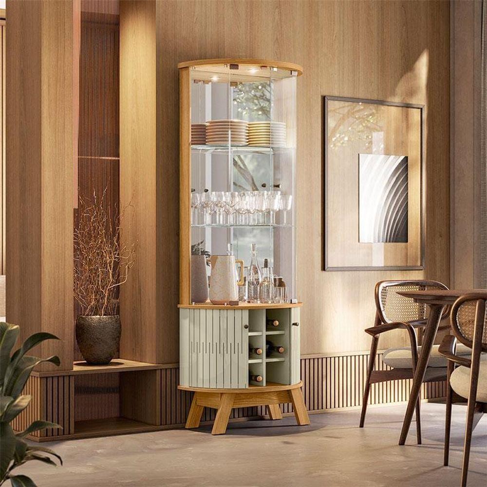 Cristaleira Ambiente Marina Cumaru Opala – Madetec