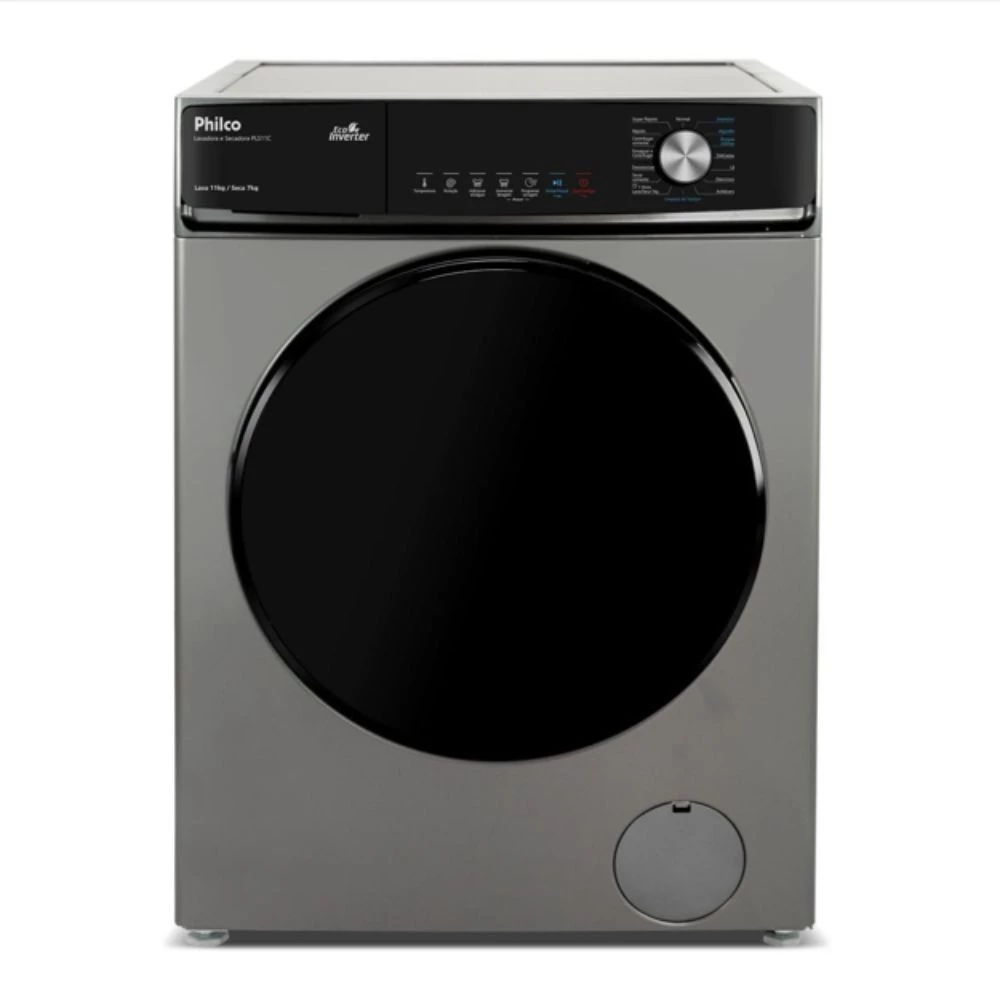 Lava e Seca Philco 16 Programas PLS Eco Inverter 10kg Titanium — imagem 1