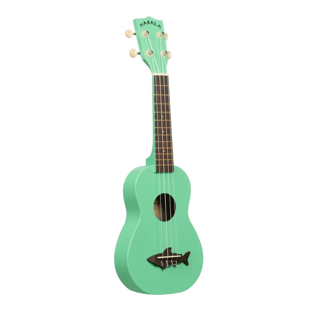 KALA Kala Ukulele MAKALA Sharks Kauri Top Soprano Ponte em formato de tubarão MKSS-20_06 (Estojo incluso) [Produto ofic