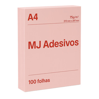 100 folhas Papel sulfite Rosa A4 75g 210mmx297mm Chamequinho em Oferta na Shopee