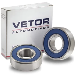 2 Rolamentos de Esferas 6202 Vetor 2rs Aço Dupla Vedação Blindado15x35x11mm Automotivo Industrial