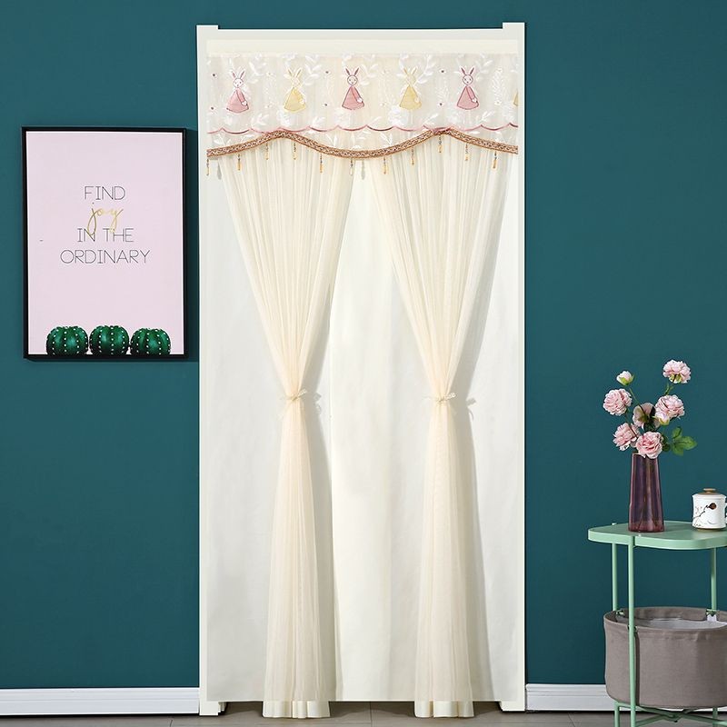 Cortina de porta de verão renda Velcro Design Anti-mosquito gaze cortina quarto cozinha partição mosquito voar decoração