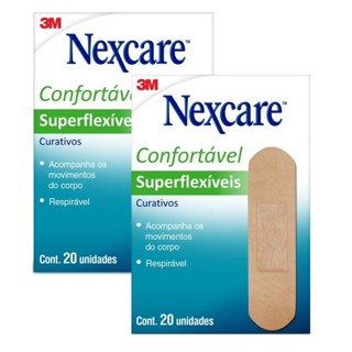 Kit com 2 Caixas de Curativos Superflexiveis Nexcare em Oferta na Shopee