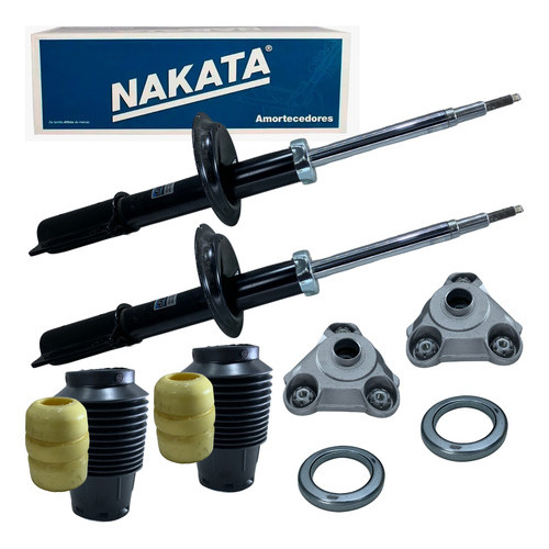 Par Amortecedor Dianteiro original Nakata + Kit Ducato Jumper Boxer 2005 2006 2007 2008 2009 2010 2011 2012 2013 2014