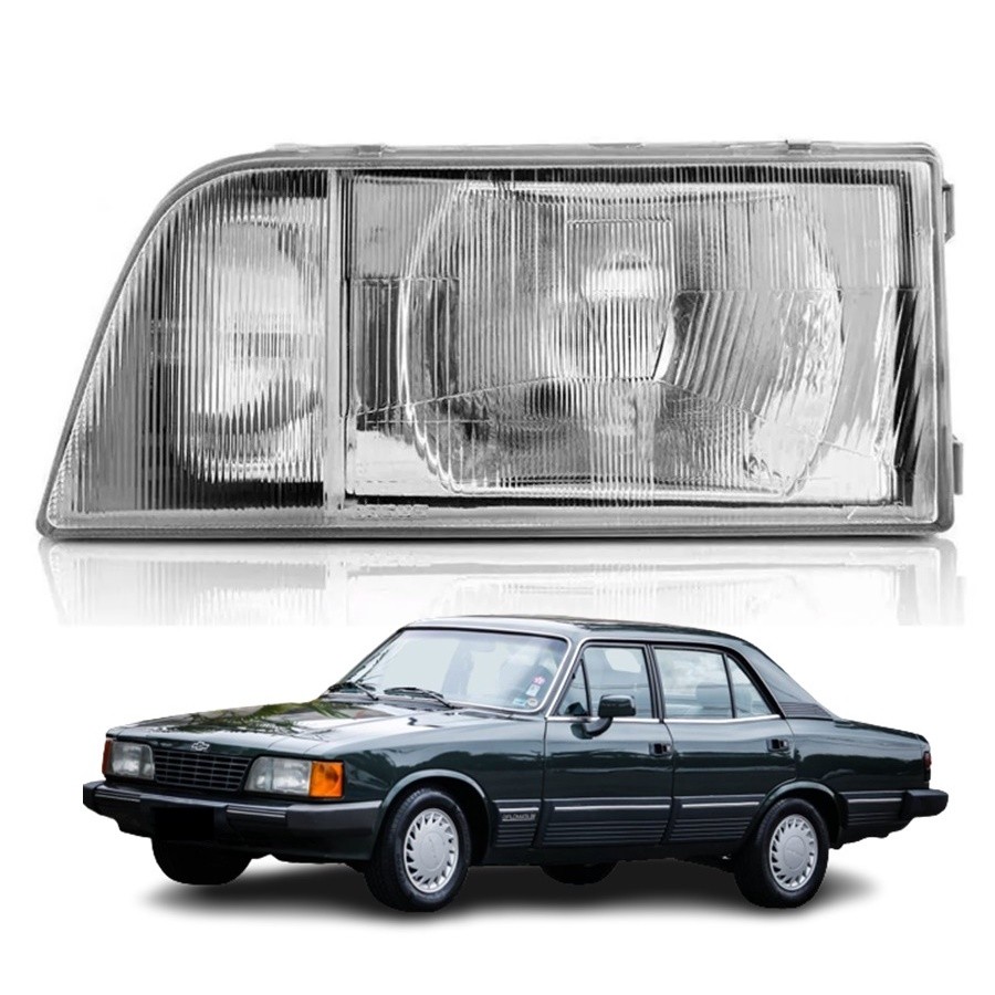 Farol Dianteiro Opala Caravan 1988 89 90 91 92 Esquerdo