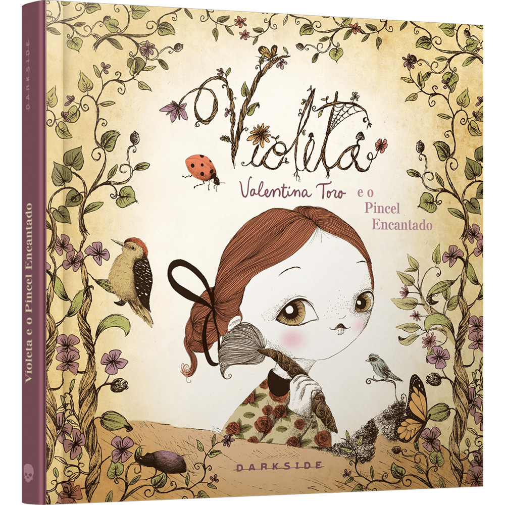 Capa do livro Comic - Violeta e o Pincel Encantado - Novo/Lacrado - Editora Darkside -