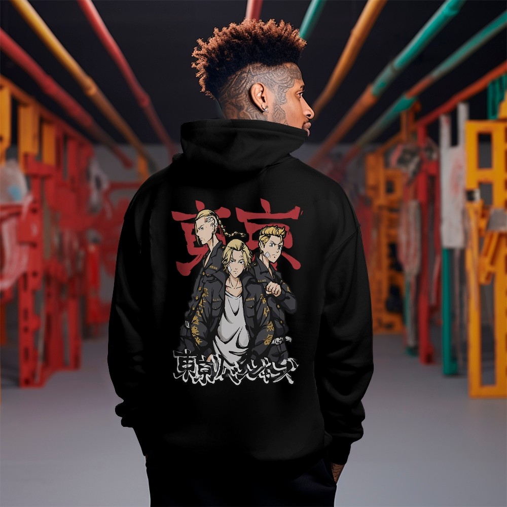 Blusa Moletom Tokyo Revergers Manji Gang Mikey Draken Takemichi REF 3042 Home Custom