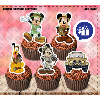 60 Tags para Doces tema MICKEY SAFARI em Oferta na Shopee