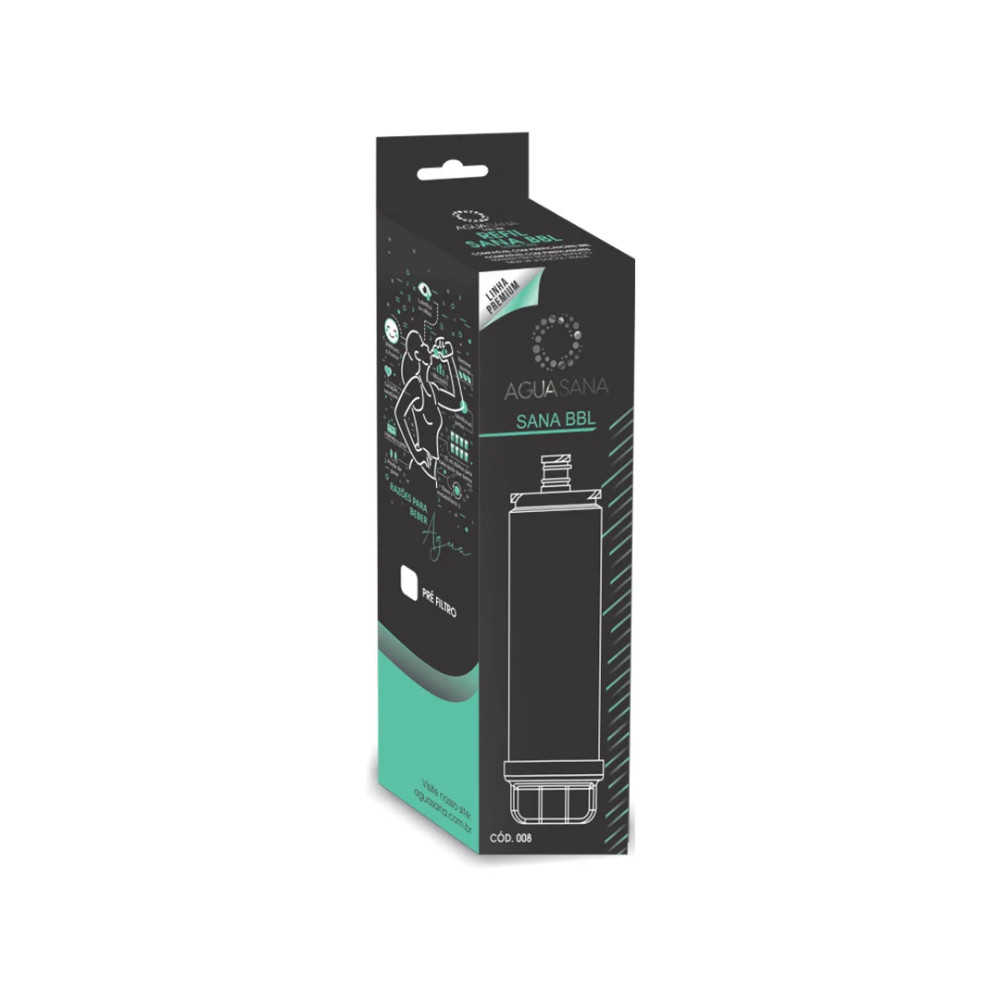 Refil Sana BBL008 Pré-Filtro p/ IBBL FR600 Expert, PFN, Smart H2O, Atlantis PDF, Pure A+1, Master Frio