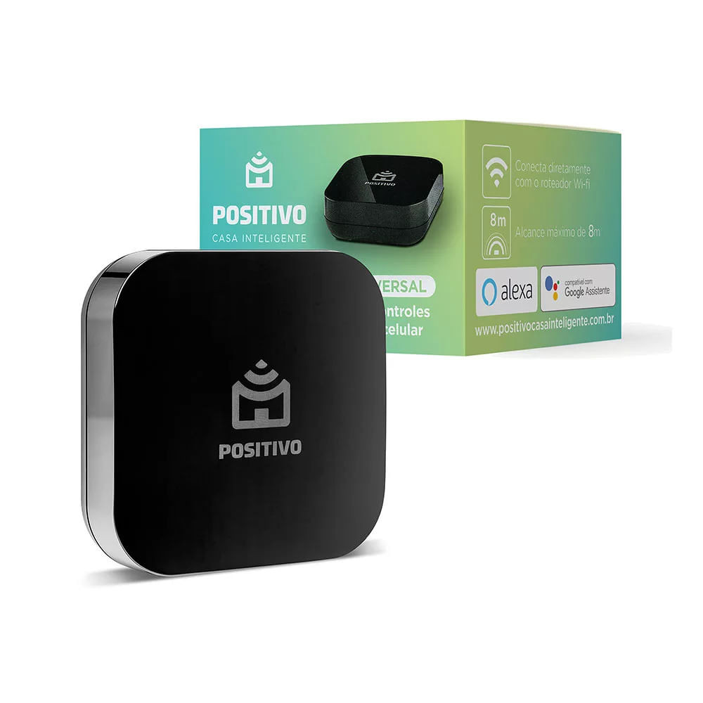 Controle Remoto Universal Inteligente Positivo Smart Home Preto - Home & Living