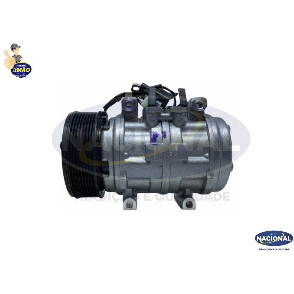 COMPRESSOR 10P15 12V POLIA 8PK PASSANTE DENSO TRATOR JOHN DEERE SERIE 5000 6000 7000 8000