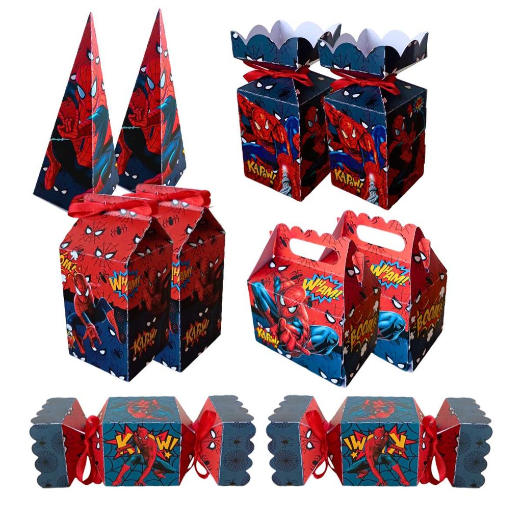 Kit Festa Infantil Homem Aranha 50 Peças Decoração Aniversário em Oferta na Shopee