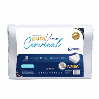 Travesseiro Sonos Puro Visco Nasa Cervical Com 3 Alturas em Oferta na Shopee