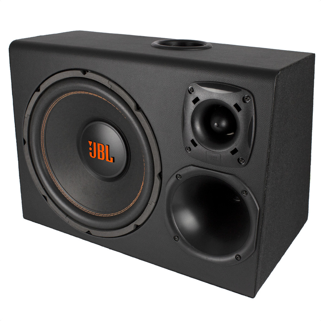 Caixa Amplificada Jbl Trio Sub 12 D200x St200 600w Rms Ativa