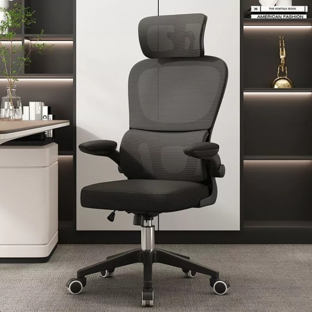 Cadeira De Escritório Elleva Ergonômica Com Estofado De Mesh Cadeira Escritório Comfort