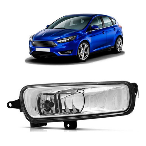 FAROL AUXILIAR FORD FOCUS HATCH SEDAN 2016 2017 2018 2019 LENTE POLICARBONATO