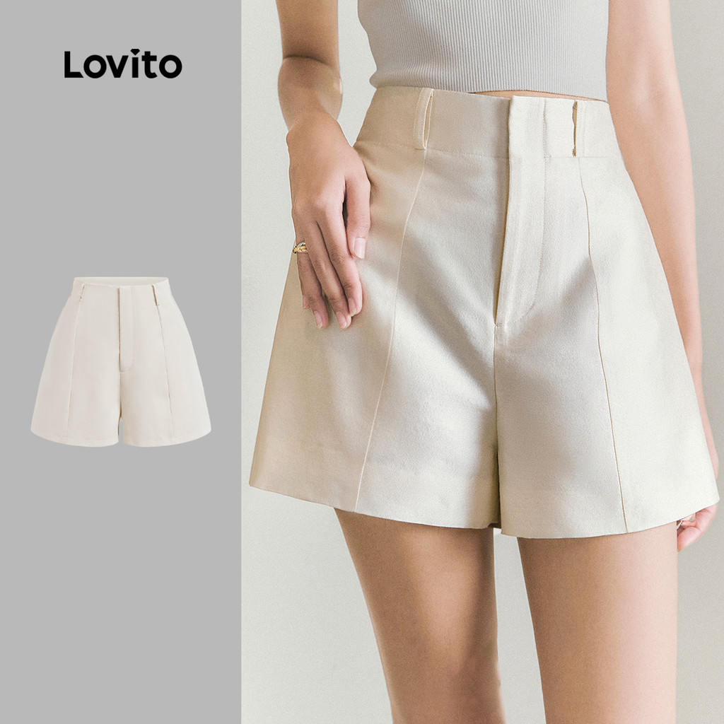 Lovito Linha De Estrutura Curta Elegante Verão/Primavera Curta Para Mulheres L129ED572 em Oferta na Shopee