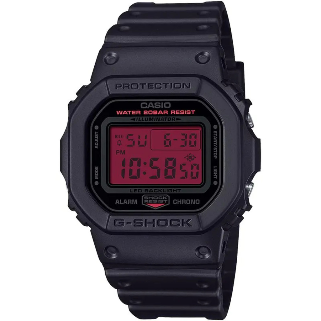 Relógio Casio G-Shock DW-5600BBR-1DR Black and Bold Red em Oferta na Shopee