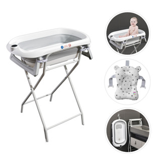 Banheira Para Bebê Dobrável C/Suporte Wish Branco Maxi Baby em Oferta na Shopee