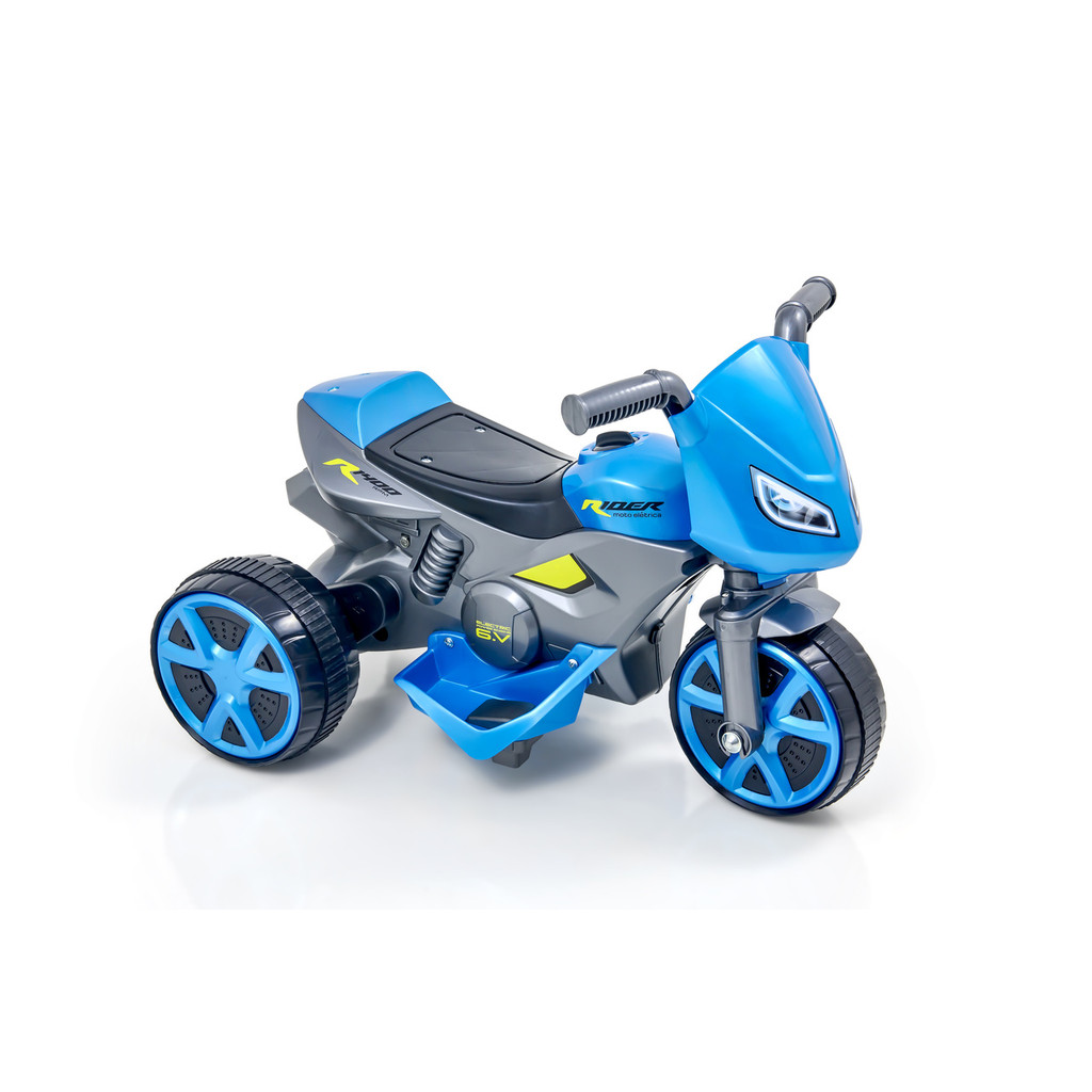 Triciclo Moto Rider Elétrica Usual - Azul Metálico
