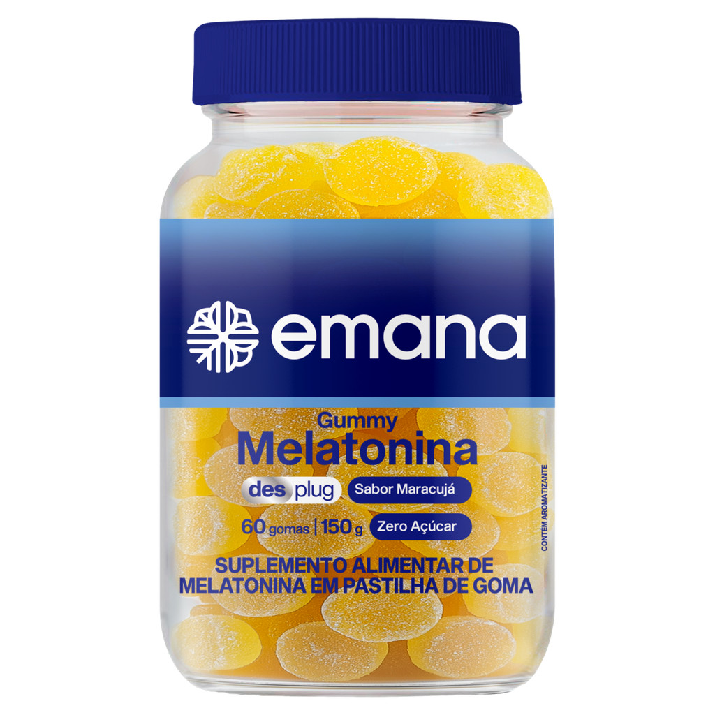 Emana Gummy de Melatonina Maracuja Pote 150g em Oferta na Shopee