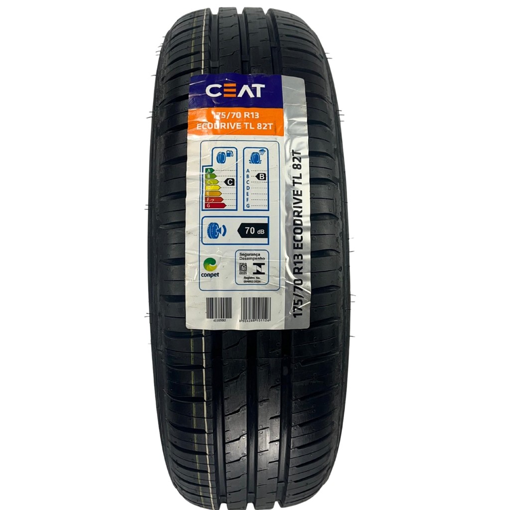 Pneu 175/70R13 Ceat Ecodri 82T Aro 13 Passeio Carro Novo Original Inmetro Garantia SC