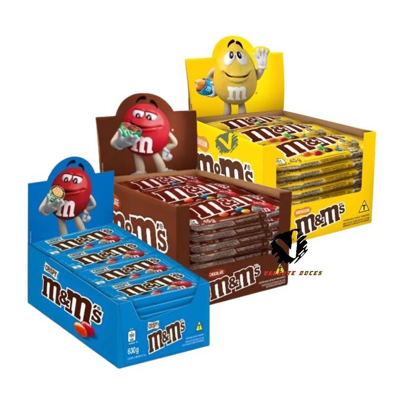 M&Ms Confeito de Chocolate Amendoim Crispy Confeito de Chocolate MM 18un 40g M&M's Flex SP