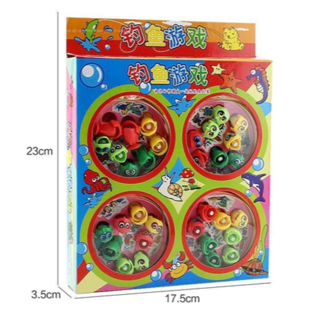 Brinquedo/Jogo Infantil Pega Peixe Pescaria Maluca 32 Peixes E 4 Varas Cores Sortidas em Oferta na Shopee