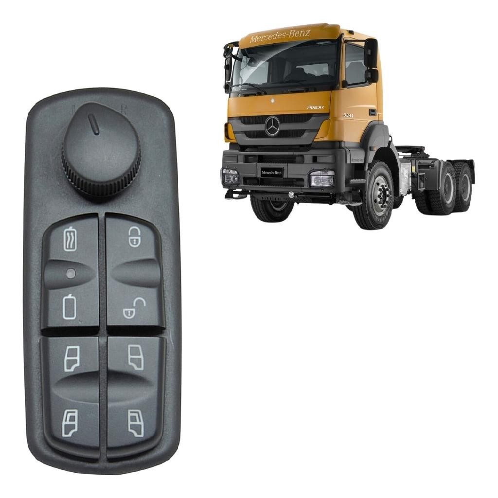 Interruptor Vidro Esquerdo Mercedes Axor Com Trava Central