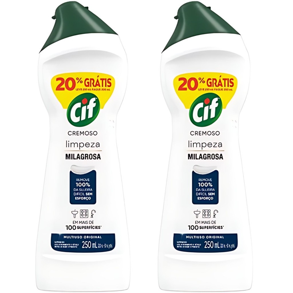 Kit 2 CIFs Cremoso Multiuso 250 ML