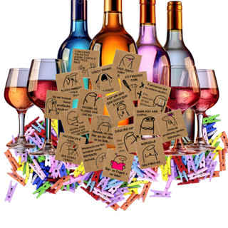 100 tag craft drinks Flork frases divertidas pregador col em Oferta na Shopee