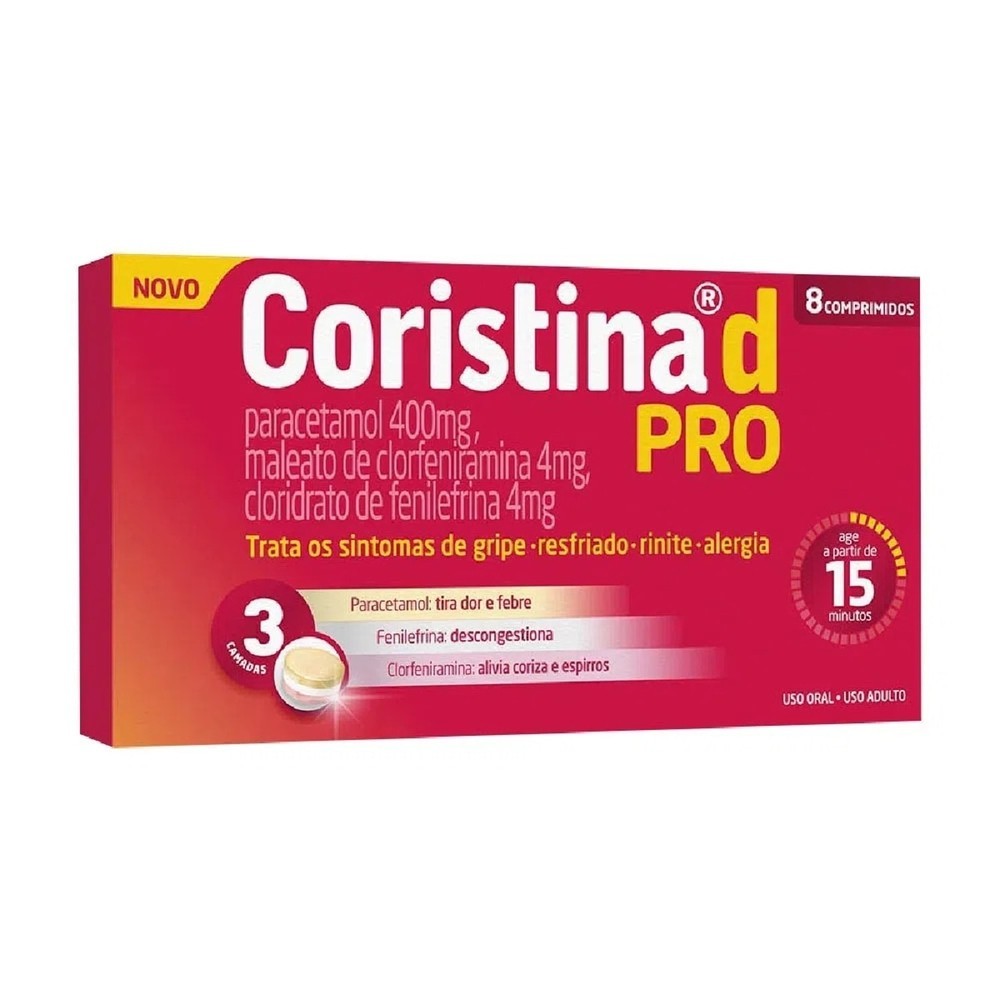 Coristina D Pro 8 Comprimidos - Health