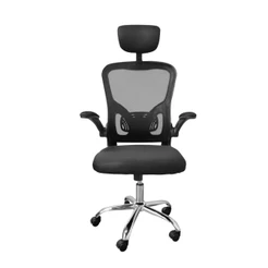 Cadeira de Escritório Presidente Ergonômica Preta Muito Confortavável Giratório C310 Proposita