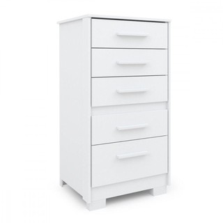 Cômoda Gaveteiro Primacy 5 Gavetas Branca Batrol Branco em Oferta na Shopee