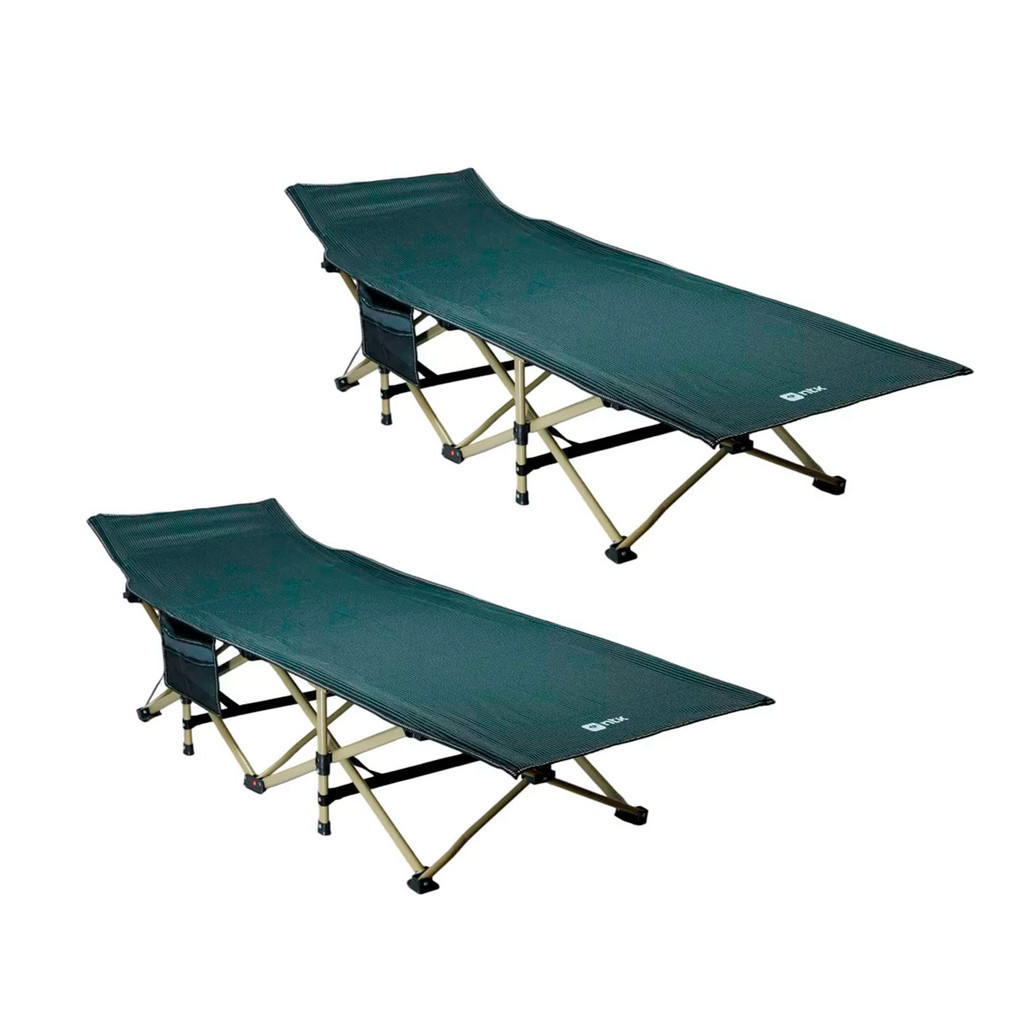 2x Camas Macas Dobráveis Dream Estrutura de Aço Suporta até 120kg Dimensões 190x70cm Cinza - NTK em Oferta na Shopee