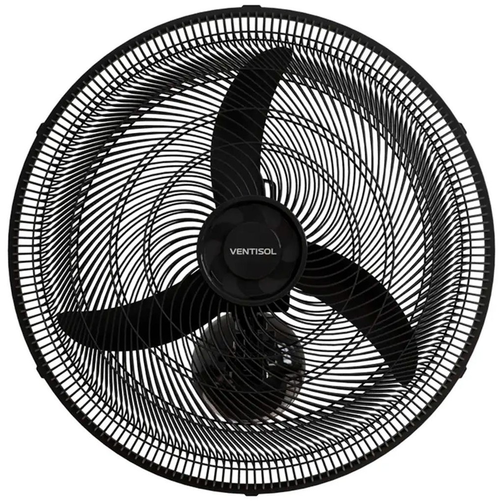 Ventilador de Parede Oscilante Ventisol New 50cm 220V 3 Pás Premium com Regulagem Preto · foto 2