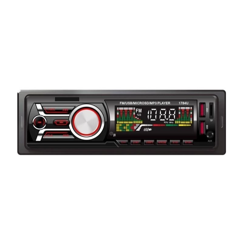 P302 - Aparelho De Som Automotivo Rádio De Carro Bluetooth Dupla USB Pendrive SD Rádio Aux In Mp3 Player Visor Led 9W