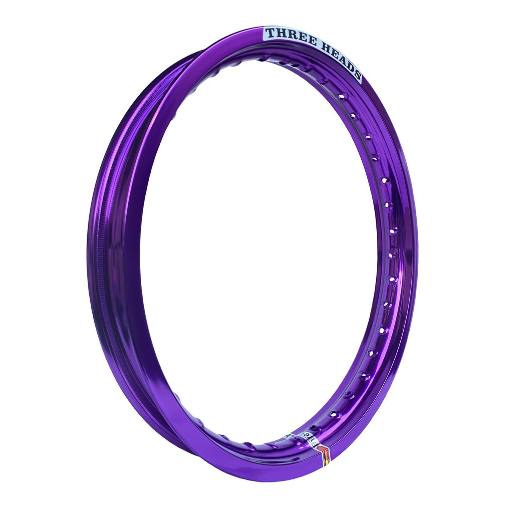 Aro Threeheads Unitário 17x215 Roda Alumínio Traseiro Bros Xre 190 Xlx Crosser Violeta Lilás Roxo