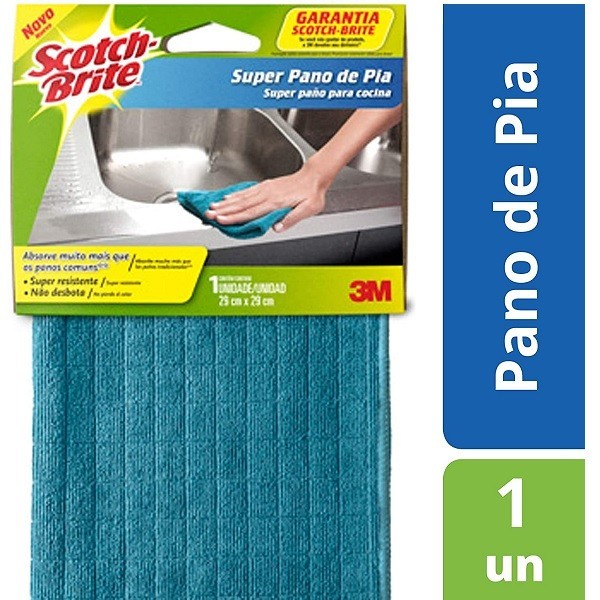 Super Pano de Pia SCOTCH-BRITE Azul 3M em Oferta na Shopee