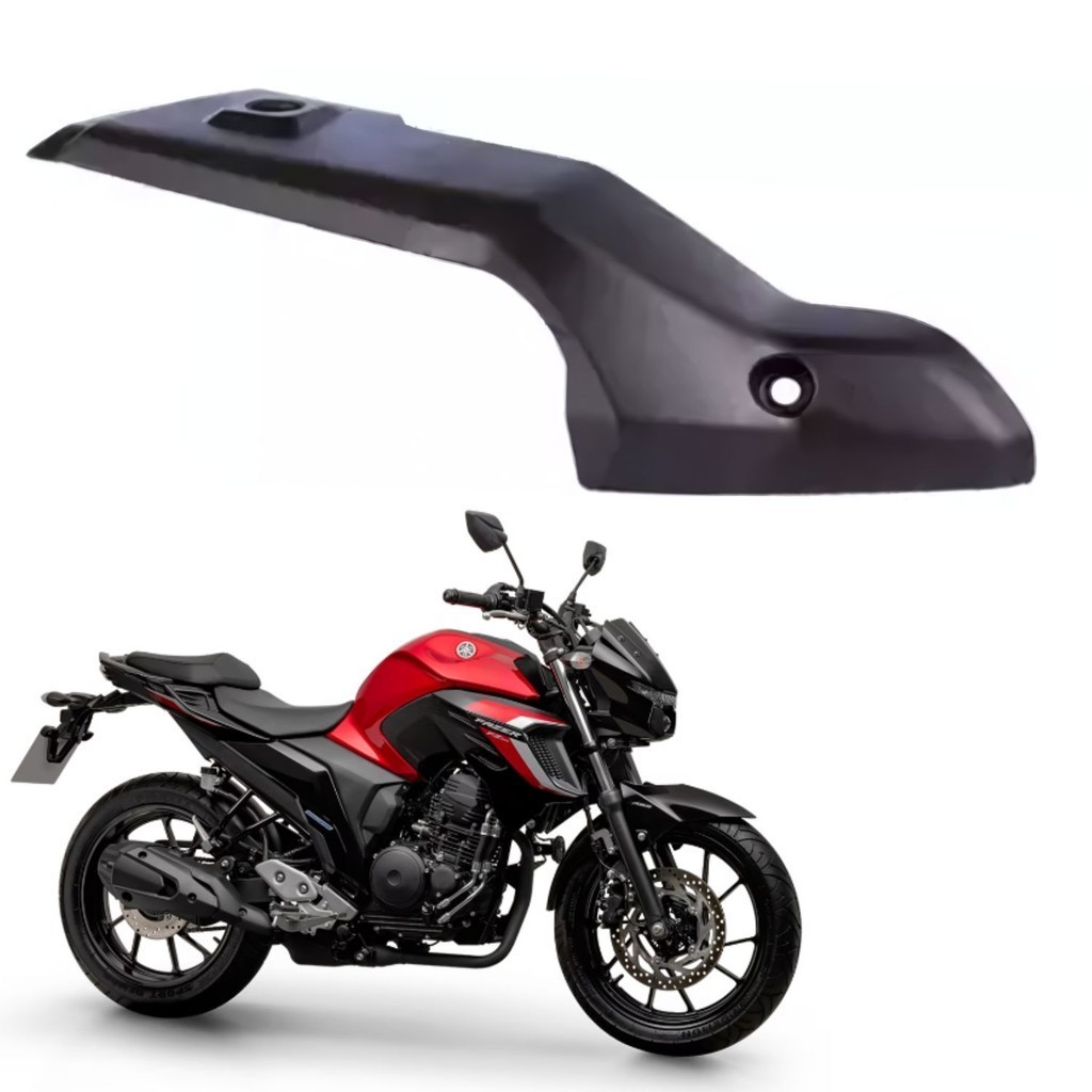 CARENAGEM SUPERIOR PROTETOR ESCAPAMENTO FAZER 250 FZ25 2018 2019 2020 2021 2022 2023 2024