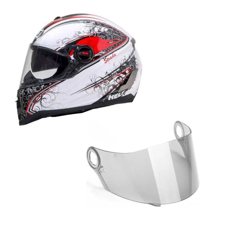 Viseira Capacete Helt Strada Cristal 2.2mm Polivisor	 1736C