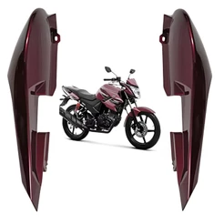 KIT PAR CARENAGEM RABETA TRASEIRA LATERAL MAGENTA FAZER 150 2016 2017 2018 PARAMOTOS YAMAHA