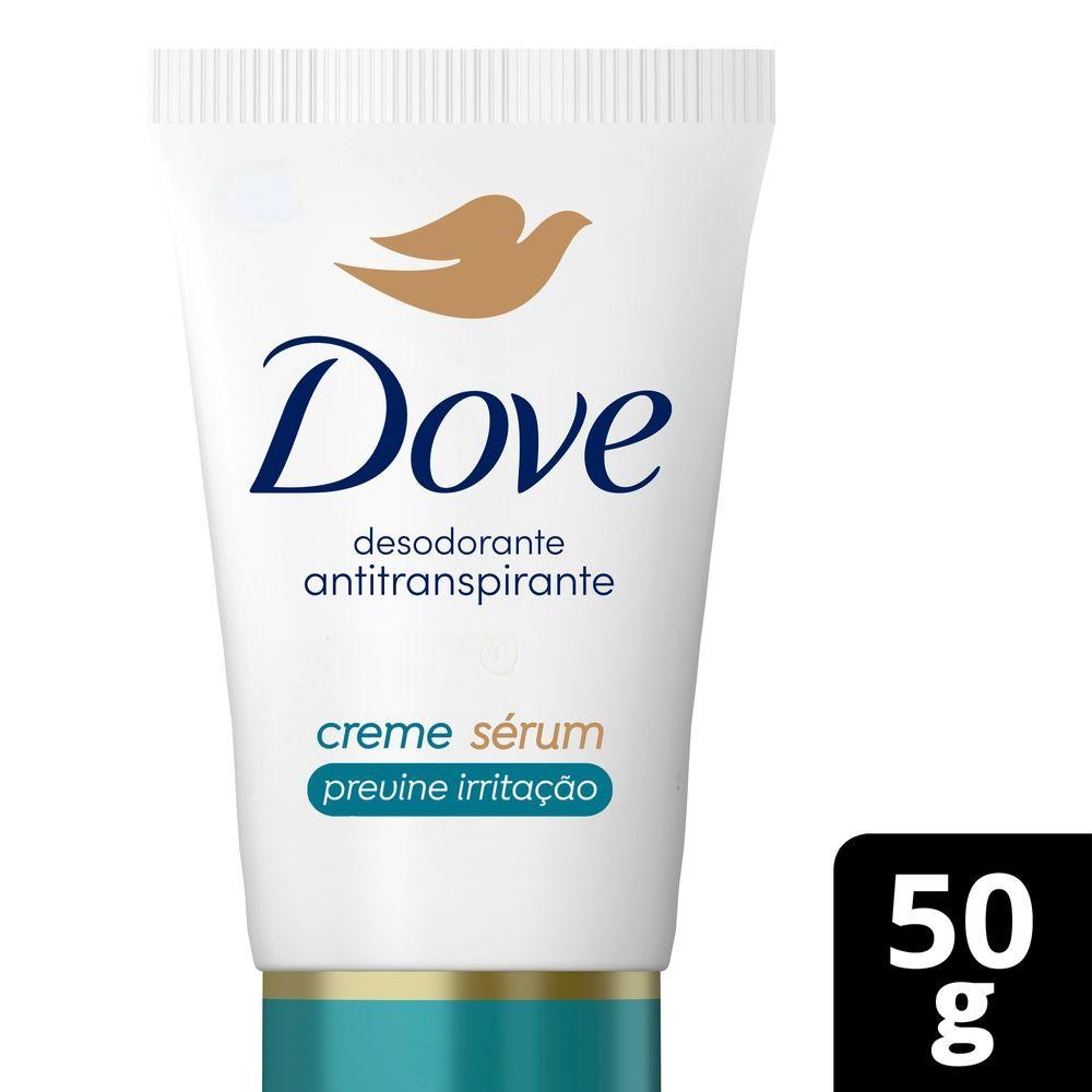 Desodorante Dove Creme Sérum Previne Irritação 50g - Beauty
