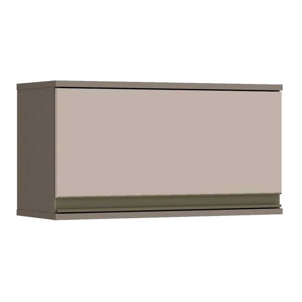 Armário Aéreo p/ Cozinha Connect Geladeira c/1 Porta Basculante 60cm Duna/Cristal - Henn