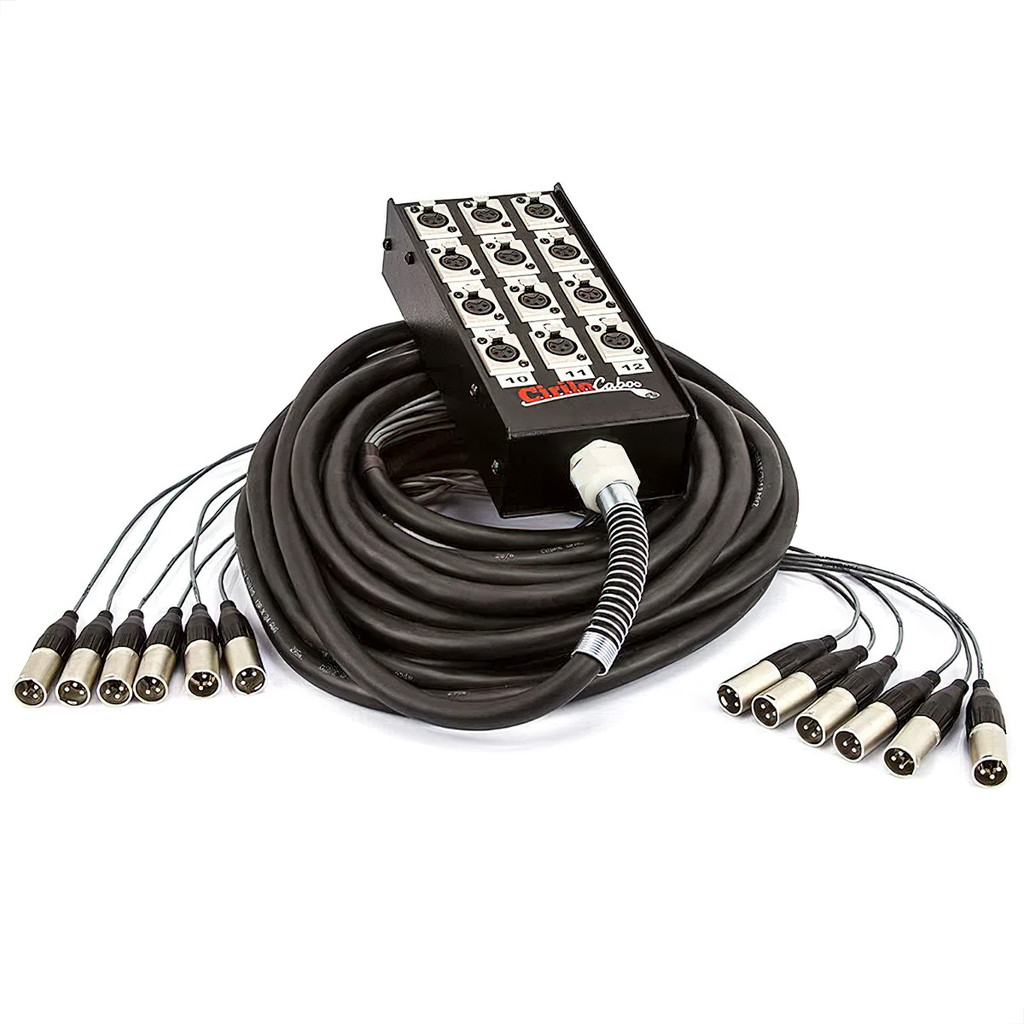 Medusa 8 Vias Montada Conectores Amphenol - 25 Metros